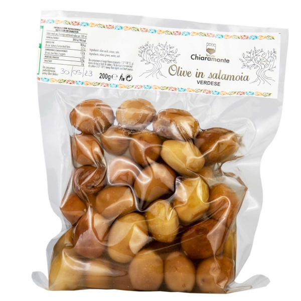 Olive in Salamoia Verdese 200gr - Tenuta Chiaramonte
